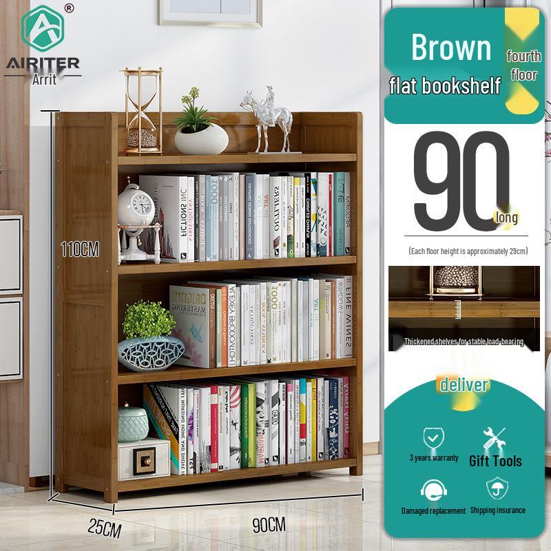 Minimalist Multi-Layer Bookshelf: Floor-Standing Rack for Home & Children's Room