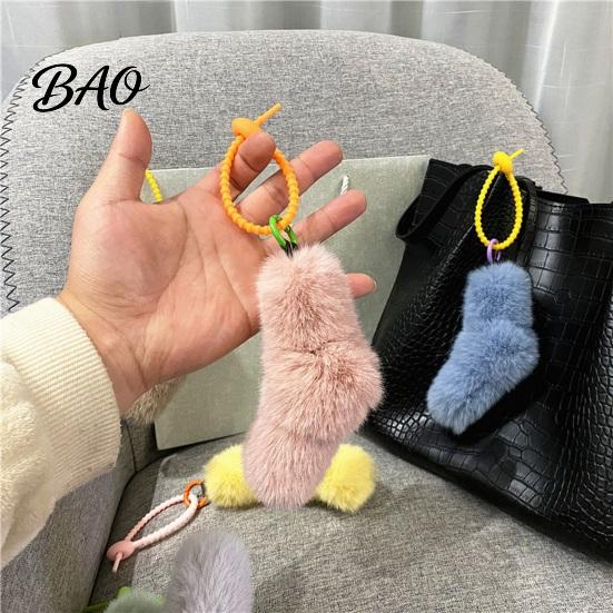 Decorative Knot Charm Plush Twist Bag Charm, Fuzzy Keychain Pendant, Backpacks Keyring Accessories Hanging Decoration for Backpacks, Handbags, Purse,