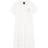 American Vintage High Street Striped Print Loose Comfortable Soft Fashion Simple Button Letter Short Sleeve Dress Women Dress L224W094-0074
