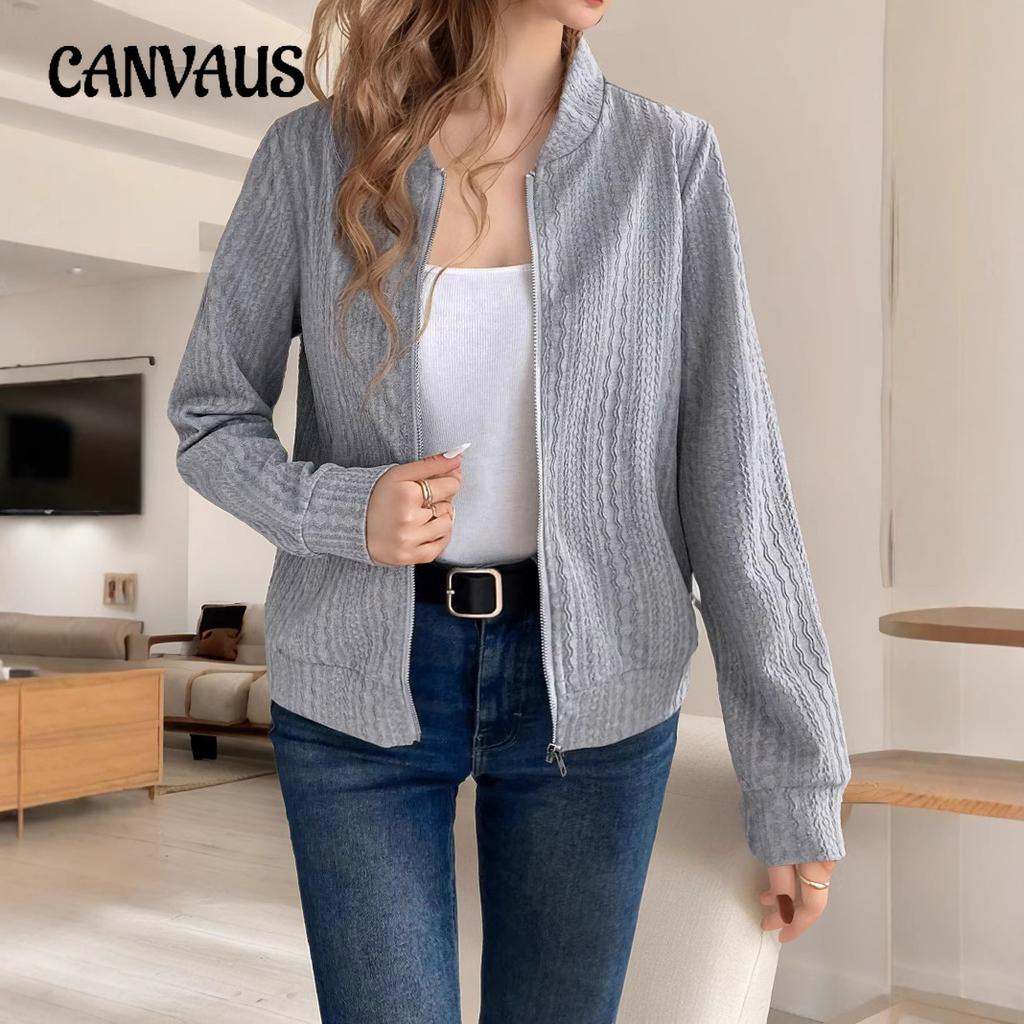 Toamna Femei Mărimi Mari Topuri Culoare Solidă Mânecă Lungă Jachetă Casual