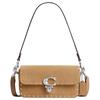 Baguette 20 Rivet Decoration Suede and Glove-tanned Leather Baguette Bag Underarm Bag Shoulder Bag Small Size Women's Earthy Yellow