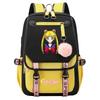 Neuer Anime Sailor Moon USB-Schulrucksack für Teenager, Damen- und Herrenmodell, Gurtband-Klapprucksack