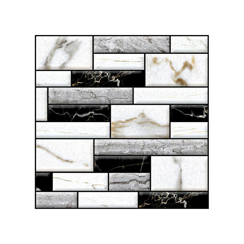 

Плитка Кирпич 3d Наклейка Самоклеящиеся Настенные Панели Декали Дом Кухня Комната Декор 1PC Black White