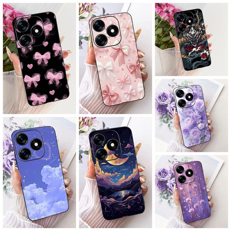Case For Tecno Spark 10 Cover KI5q Cute Cat Fashion Butterfly Painted Casing For Techno Spark 10 Bumper