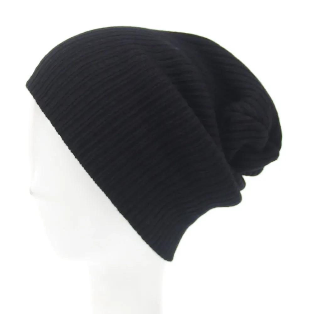 

Men Knitted Hats Women Skullcap Beanie Plain Knitted Hat Hip Hop Cap Daily Fisherman Beanie Hat Winter Warmer Bonnet Unisex чёрный
