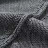 Womens Fashion Casual Simple Classic Versatile Loose Stand Collar Knit Sweater