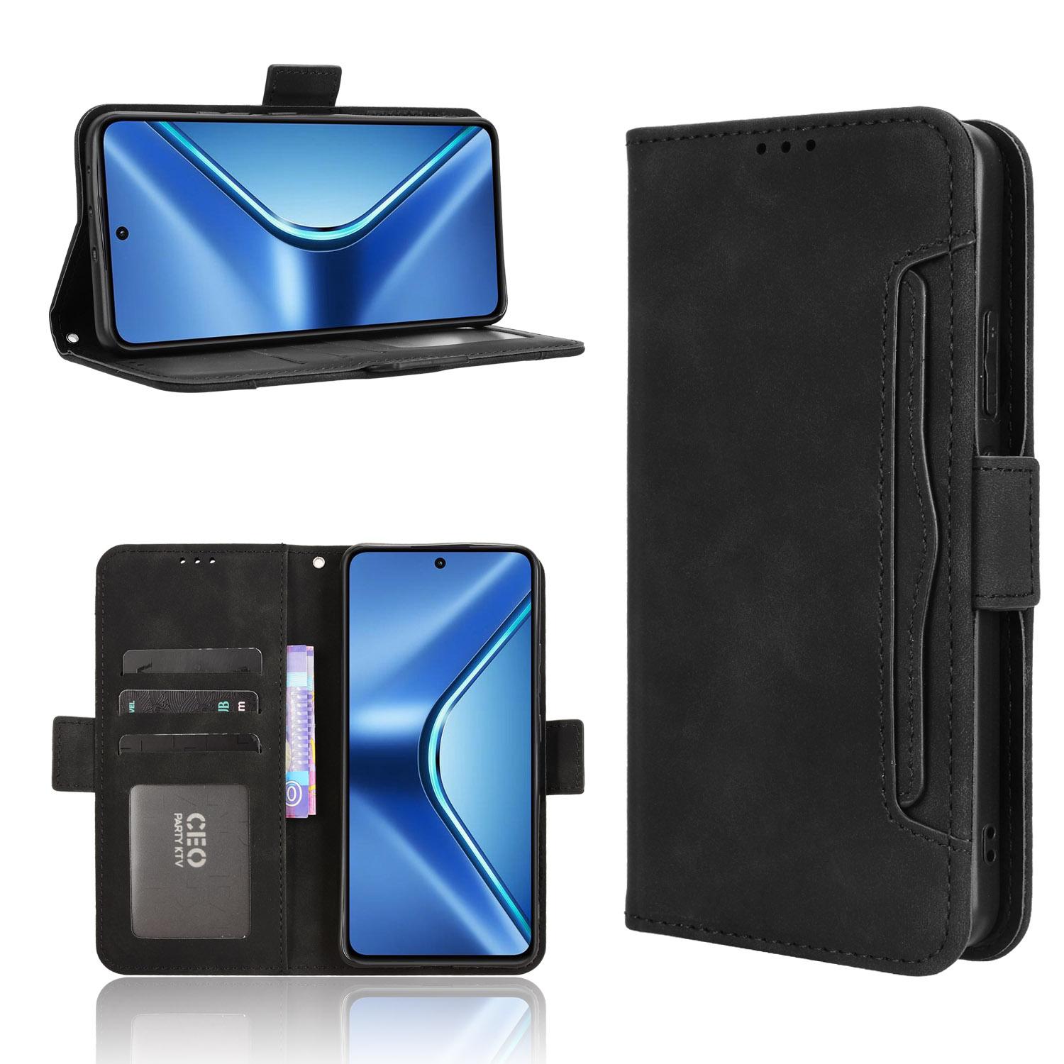 

For Oppo K13 5G Leather Case Phone Wallet Cover with Multiple Card Slots Brown