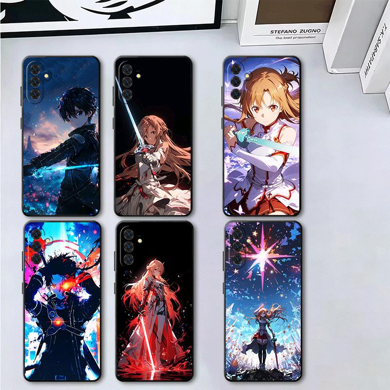 S-Sword O-Online SAO Yuuki Asuna Soft Phone Case for Samsung A17 A37 A57 A16 A26 A36 A56 A15 A25 A35 A55 A14 A24 A34 A54 A13 A23