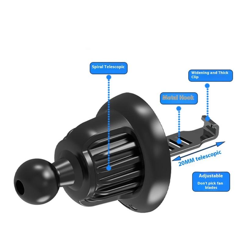 Universal Car Vent Hook Phone Mount Not  Slip Base Vent Hook Phone Holder Secure Stable Holder Suitable for Smartphones
