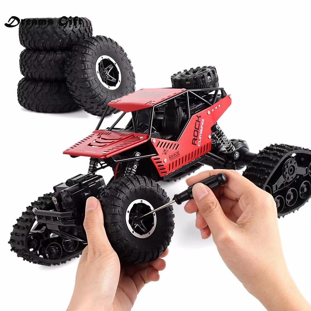 

Rc Car 1:12 4WD Off-road Climbing Remote Control Cars 2.4Hz Track Wheels Kids Toy for Boys Birthday Gifts Tracked Vehicle Carro красный