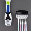 2pcs-Automatic Toothpaste Squeezer Toothbrush Holder Set Bathroom Accessories (1 PC Toothpaste Squeezer+ 1PC Toothbrush Holder)