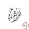 Charming adjustable dragonfly ring925Made of pure silver, the fashionable open design for women is perfect for celebrations and holidays