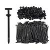 150Pcs Nylon Universal Cable Tie Mounts Auto Zip Clip T-Type Cable Fasteners Button Fixing Kit Car Plastic Rivets for Bumper Fender Liner Door Panel