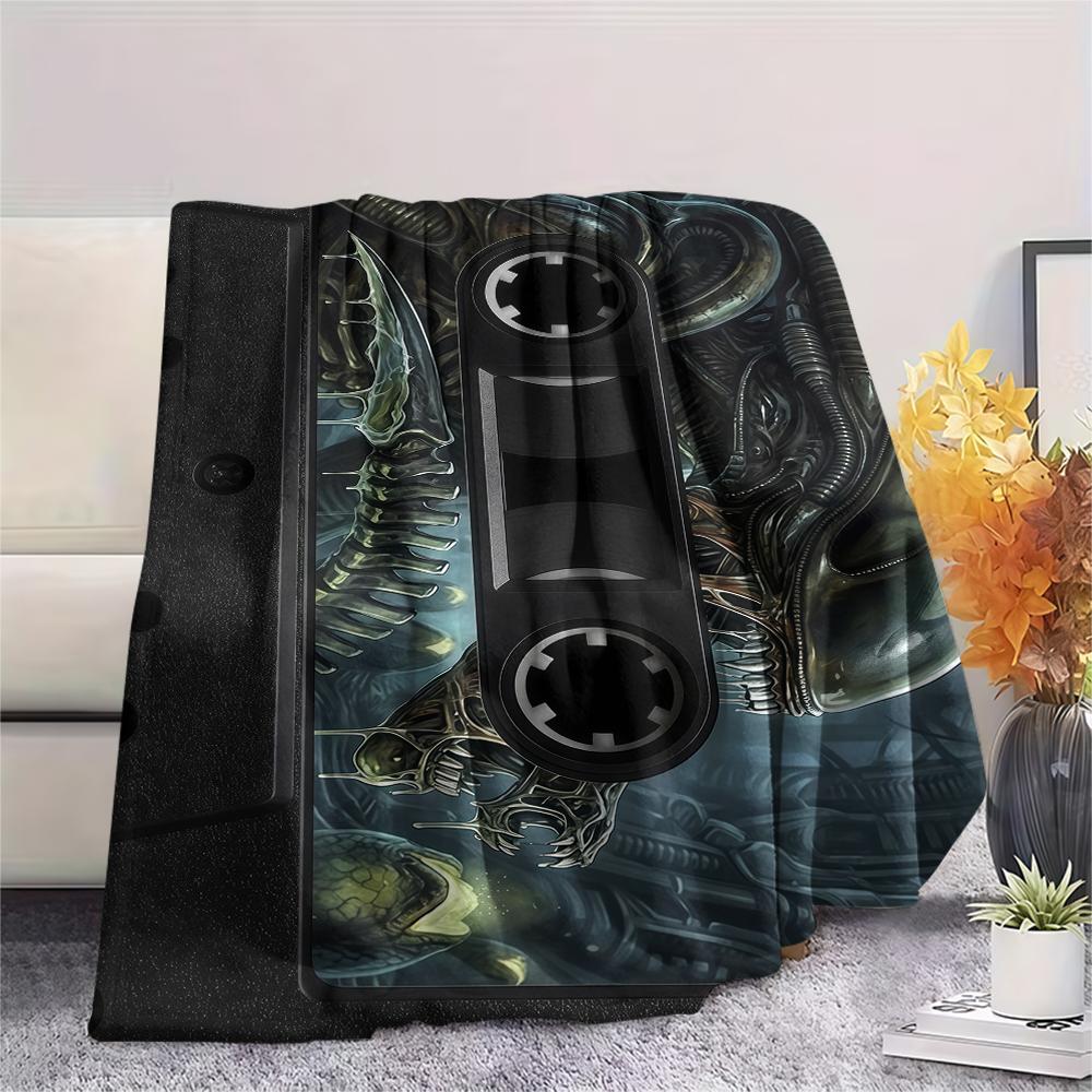 Alien and Supernatural Print Flannel Blanket,High quality Comfortable for All Seasons,Home Decor,Warmth and Comfort,Perfect for Christmas Gifts