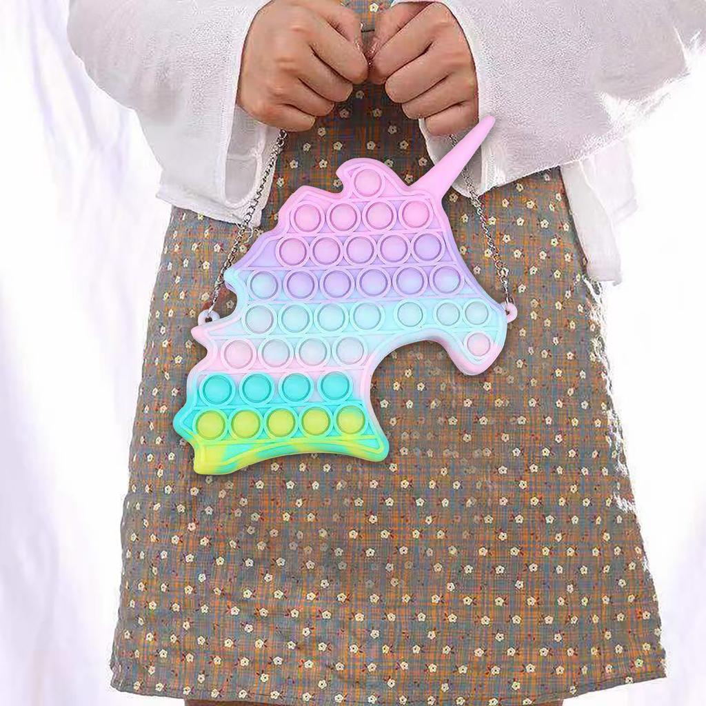 Empurre o saco do pendente do brinquedo, brinquedos do alívio do esforço do brinquedo da bolha para crianças adultas