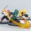 Hot Demon Slayer Anime Figure Tanjirou Agatsuma Zenitsu Kyoujurou Anime Model Action Figure PVC Collection Toy for Kids Gift