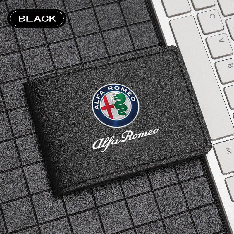 XTXG4 Car Purse Driving Wallet Card Holder Driver License Cover For Alfa Romeo STELVIO Giulia 159 Giulietta 147 Mito 156 MTO Sportiva