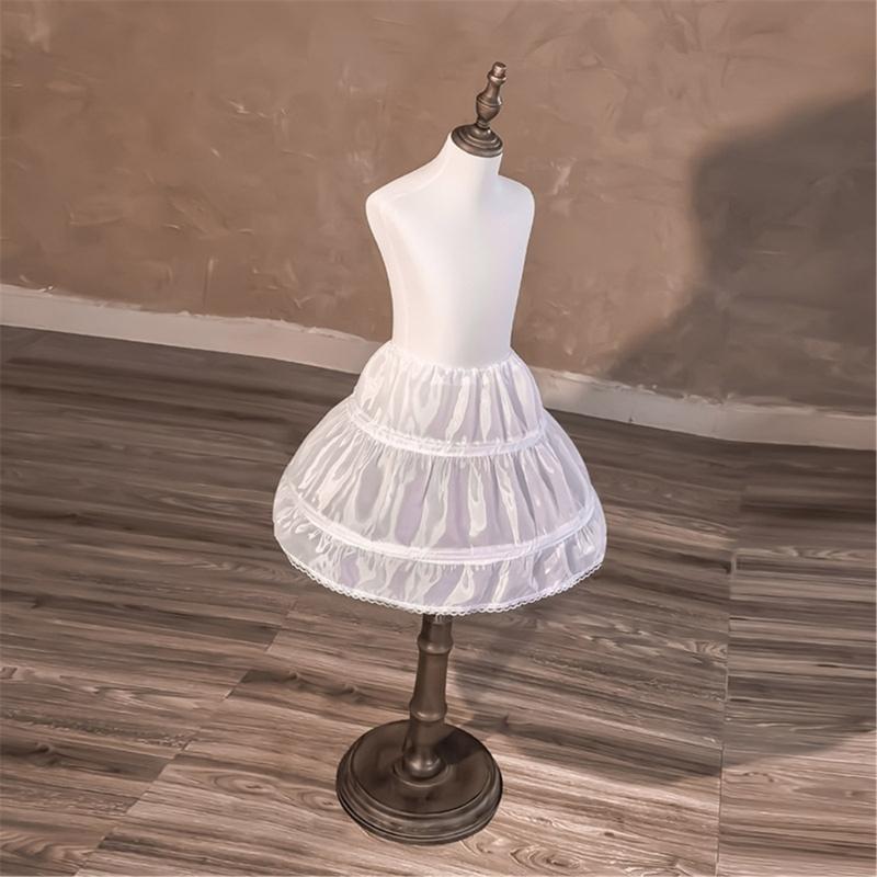 Childrens White Underskirt With Flexible Support Structure Ideal For Formal Event And Performances