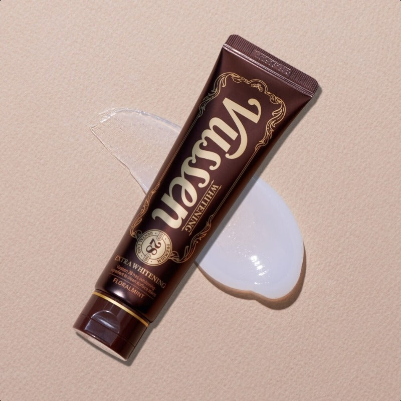 VUSSEN 28 Teeth Whitening Gel,Toothpaste Floral Mint Flavour 80g