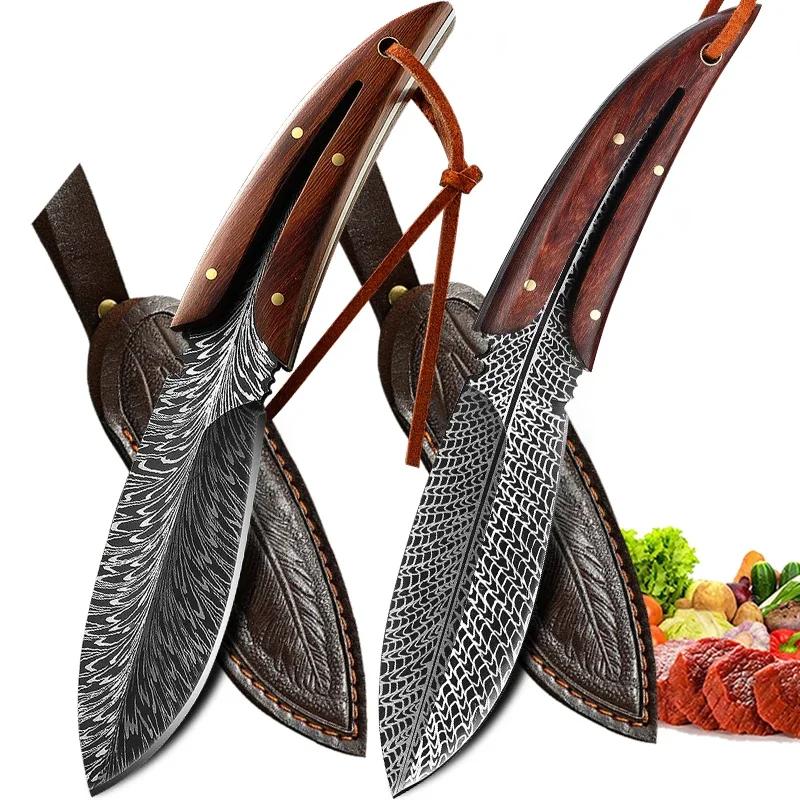 Profesionální kuchyňské nože s pouzdrem na nůž Nůž na vykosťování z nerezové oceli Kráječ zeleniny Nůž na krájení ovoce pro Hobby nůž