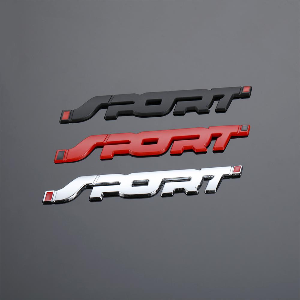 1 Stück Auto Metall Aufkleber 3D SPORT Auto Aufkleber Universelles Abzeichen Emblem Persönlichkeit Grafik Logo Dekoration DIY Basteln Kofferraum Zubehör