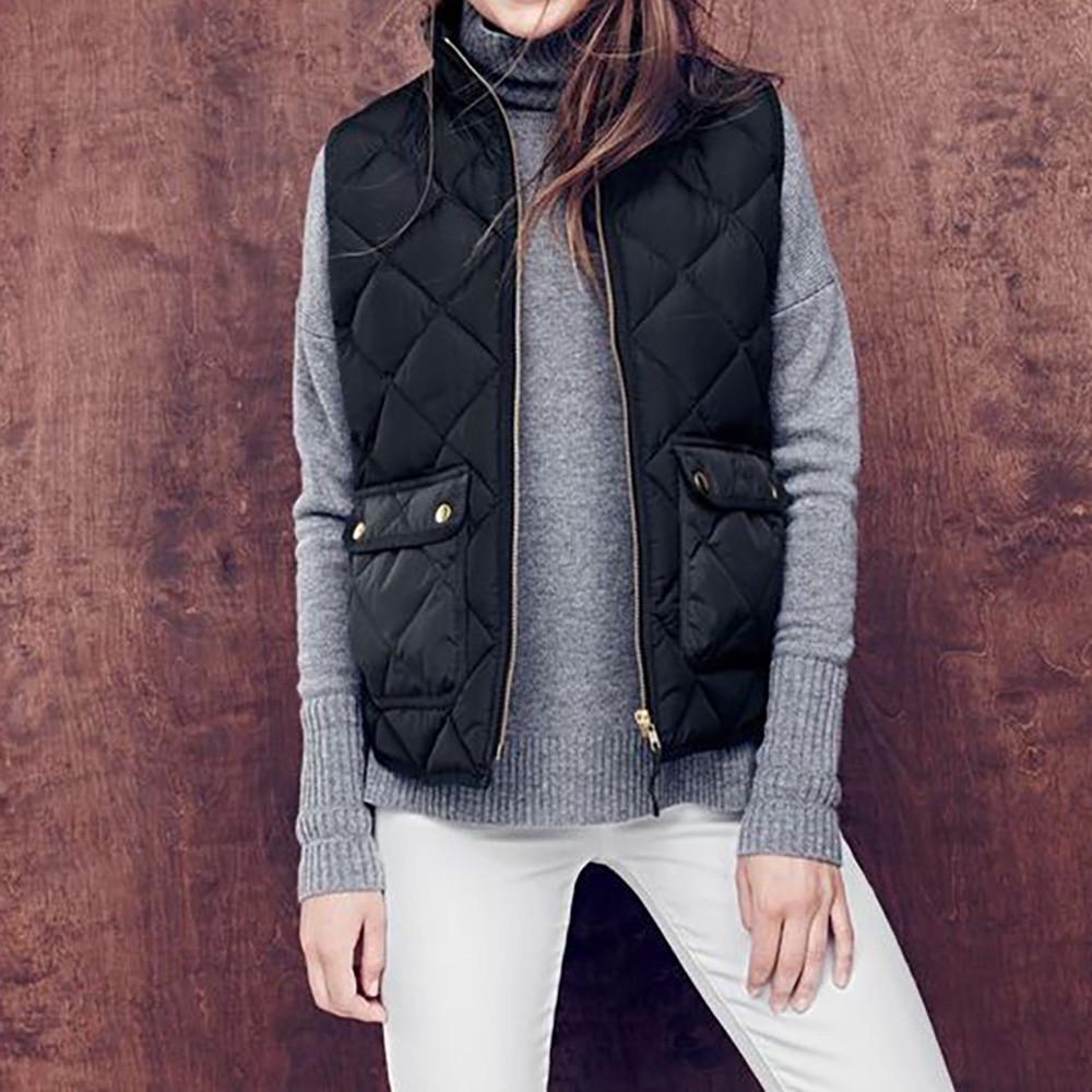 UOFOCO Solid Cotton Hooded Womens Winter Loose Vest Coat Sleeveless Pockets Waistcoat