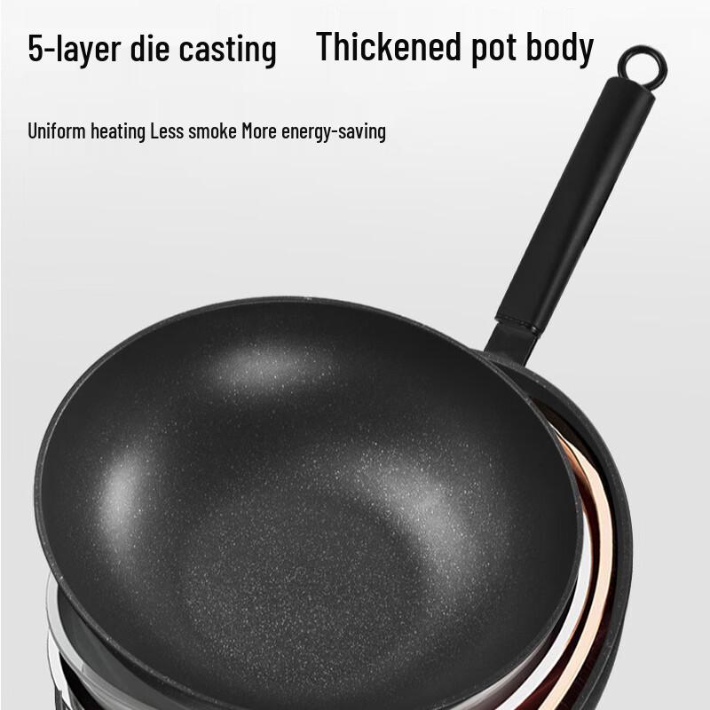 Wutuo 32cm Maifan Stone Non-stick Wok