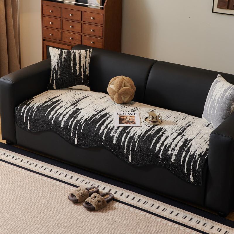 New Special-shaped Sofa Cushion Autumn and Winter Straight Non-slip Irregular Seat Cushion Cover Leather Sofa Cover Cloth Towel