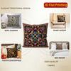 2D Floral Embroidered Pattern Digital Print Pillowcases Pattern Cushion Cover Suitable For Sofa Bedroom Car Pillow Cover