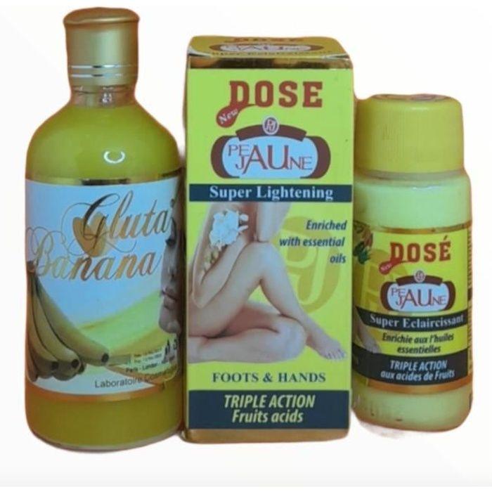 Concentré Éclaircissant - Gluta Banana - Peau Jaune - Sans Parabène - Mixte