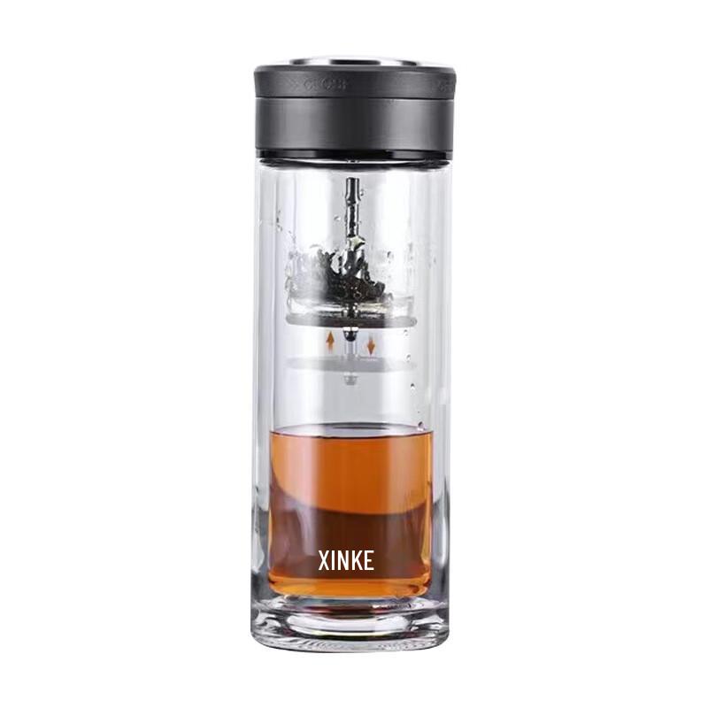 Xinke Double-Wall Glass Tea Infuser Mug