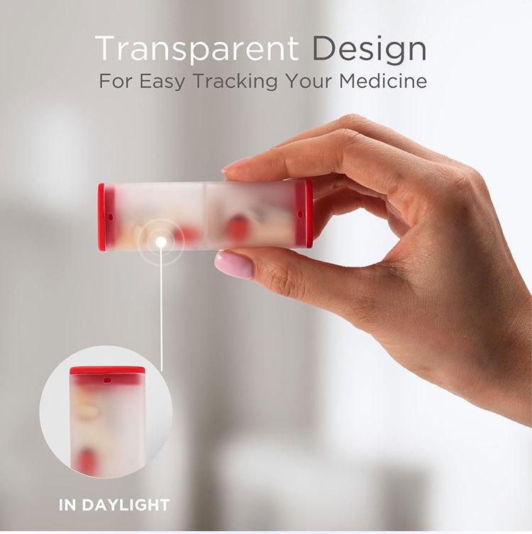 Cross-Border Portable Pill Box Organizer: 7-Day Multi-Compartment Sealed Pill Dispenser