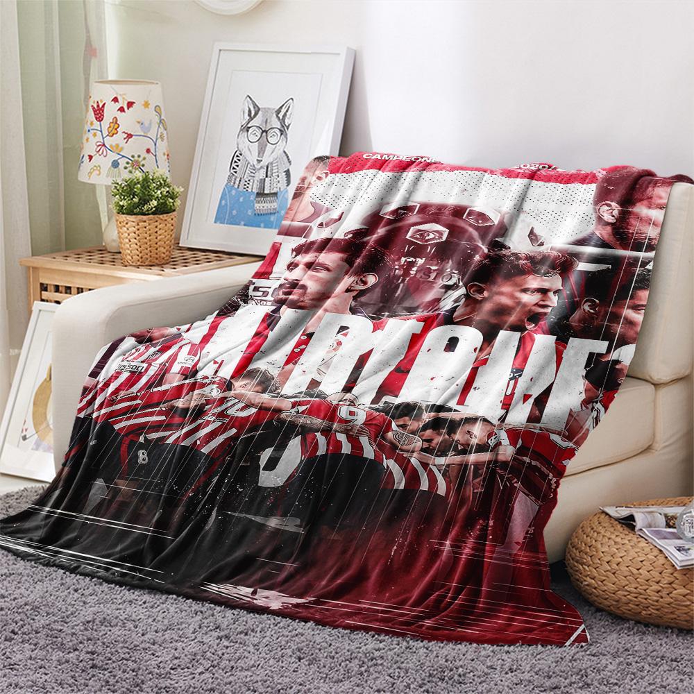Bilbao Print FlAannel Blanket, High Quality Comfortable for All Seasons, Home Decor, Warmth and Comfort
