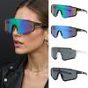 4pcs Square Sunglasses Women Fashion Large Frame Goggles Simple Style Unisex Outdoor Sports Sun Glasses