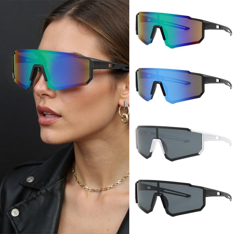 

4pcs Sets Square Sunglasses Latest Female Stylish Oversized Frames Designer Goggles Simple Style Unisex Outdoor Sports Sun Eyeglasses