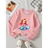 European sizes Girls' Crewneck Sweatshirt - Mermaid with Sparkling Tail & Stars, Soft Comfy Sportswear for Children & Teens