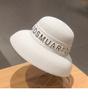 Women's summer flat-top sun hat Fashion hollow vintage straw hat Hand-woven summer travel sun hat