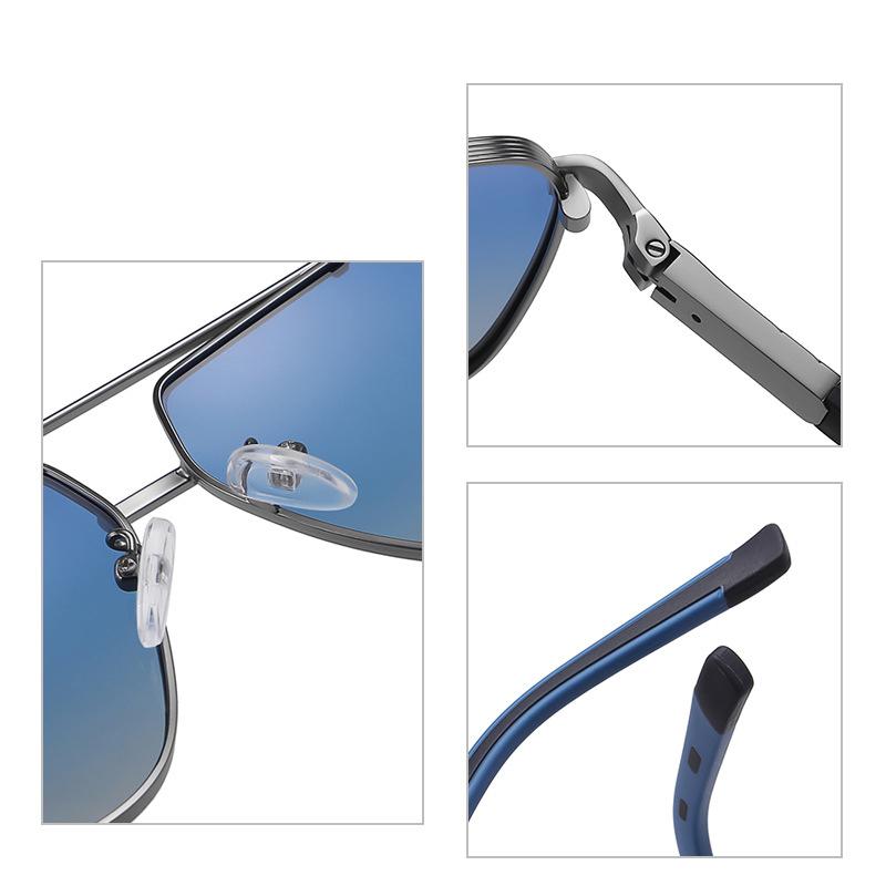 Pilot Polarized TR90 Frame Metal Sunglasses Square Double Bridge Men Women Driving Sun Glasses Luxury Cycling UV400 Eyewear