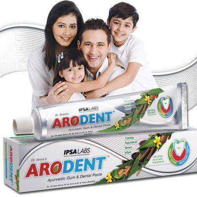 Confezione da 5 X Arodent Pasta Gengivale e Dentale Ayurvedica 200 g
