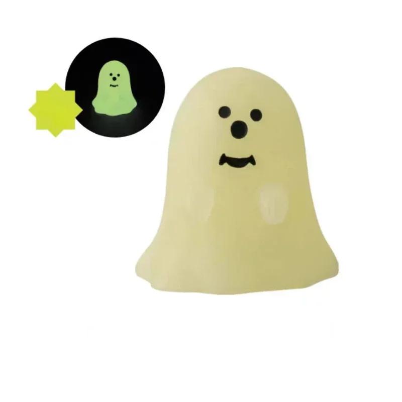 2025 Halloween Pumpkin Miniature Night light Cat Scene Props Decoration Luminous Resin Small Ornament Trendy Play Creative Gift