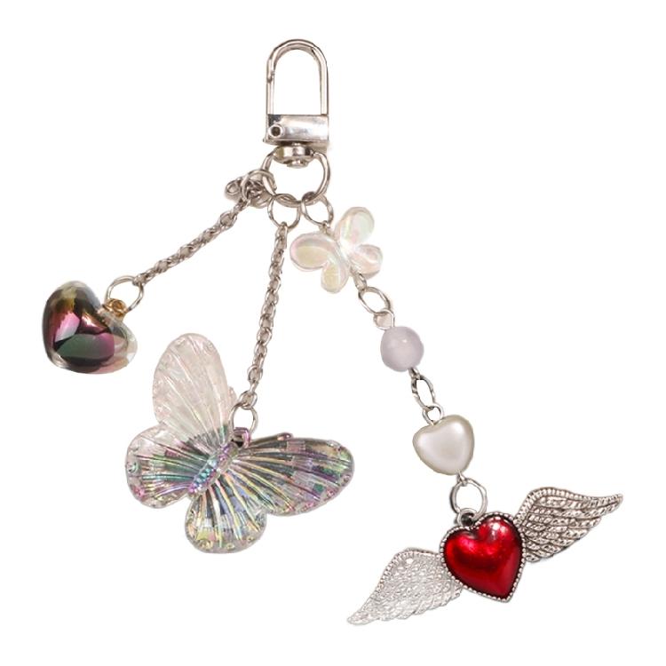 Versatile Phone Strap Angel Keychain Pendant Fashionable Heart Phone Lanyard 1