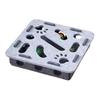 Cat Scratch Maze Toy Interactive Felt Maze Nail File Self-Play Maze Box with 3