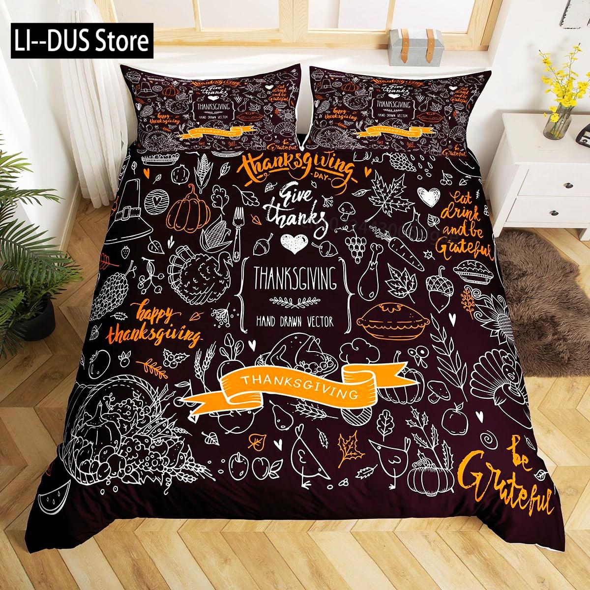 

Comforter Autumn Pumpkin Full Size 3 Pcs Watercolor Orange Maple Leaves Bedding Set For Kids Teens Adults With 2 S Comforter (quilt)-EU Single(135*200cm)3pcs
