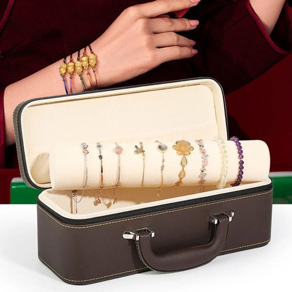 Compact Watch Display Box Vintage Bracelet Storage Boxes Jewelry Accessories