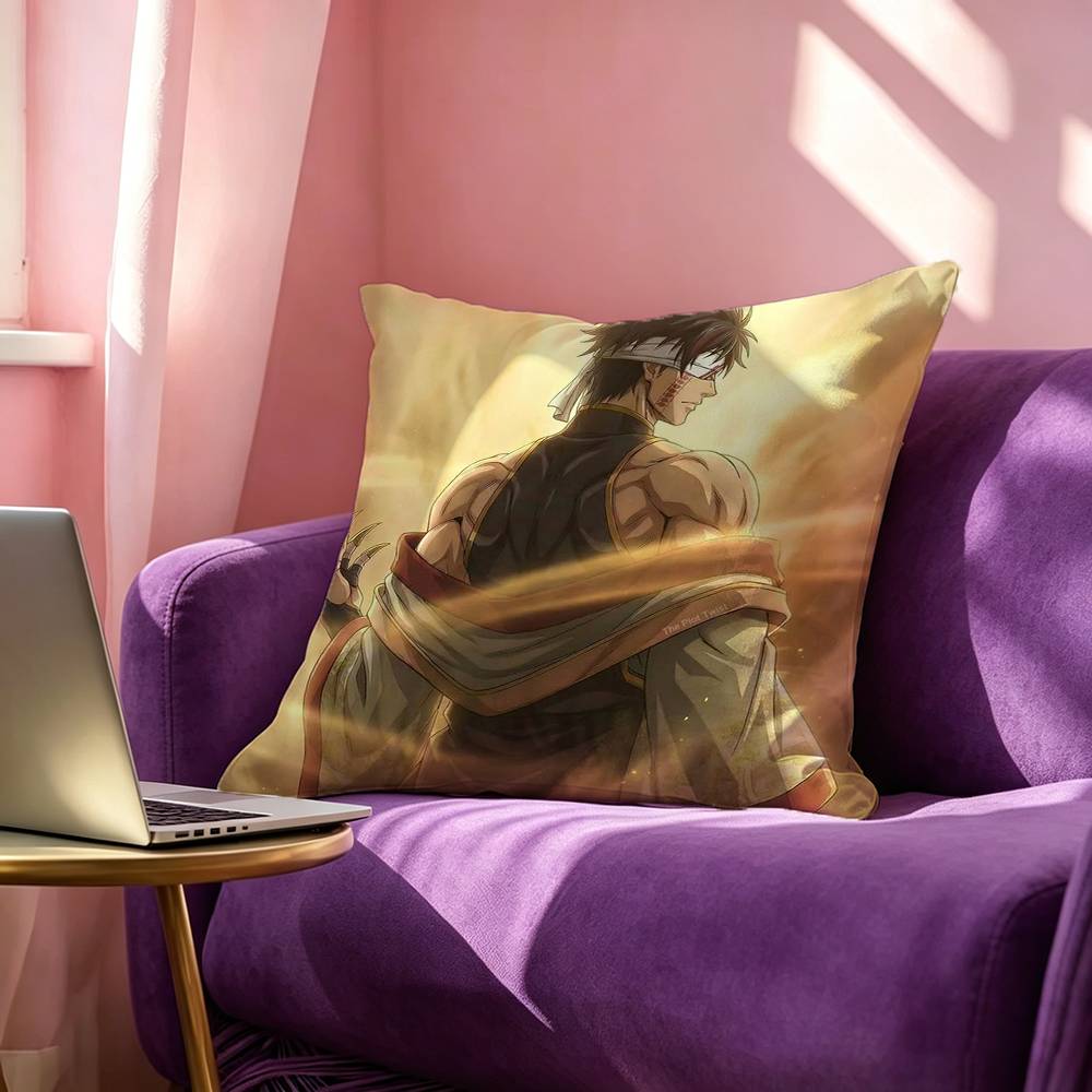 Anime RRecord of Ragnarok Qin Shi Huang Square DoubleSided printed Pillow Case Bedroom Bedside Pillow Sofa Cushion Cover