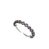 Xiaomi 100% Solid BFCLUB  Silver Color Rainbow Colorful Stone Rings For Women Simple Trendy Retro Anillos Party Gifts Accessories