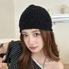 Hollow Out Knitted Beanies Hat Thin Weave Cap Retro Crochet Pullover Hat  Girls