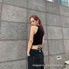 Korean High Waist Drawstring Sweatpants for Women - Casual Loose-Fit Streetwear Straight Trousers