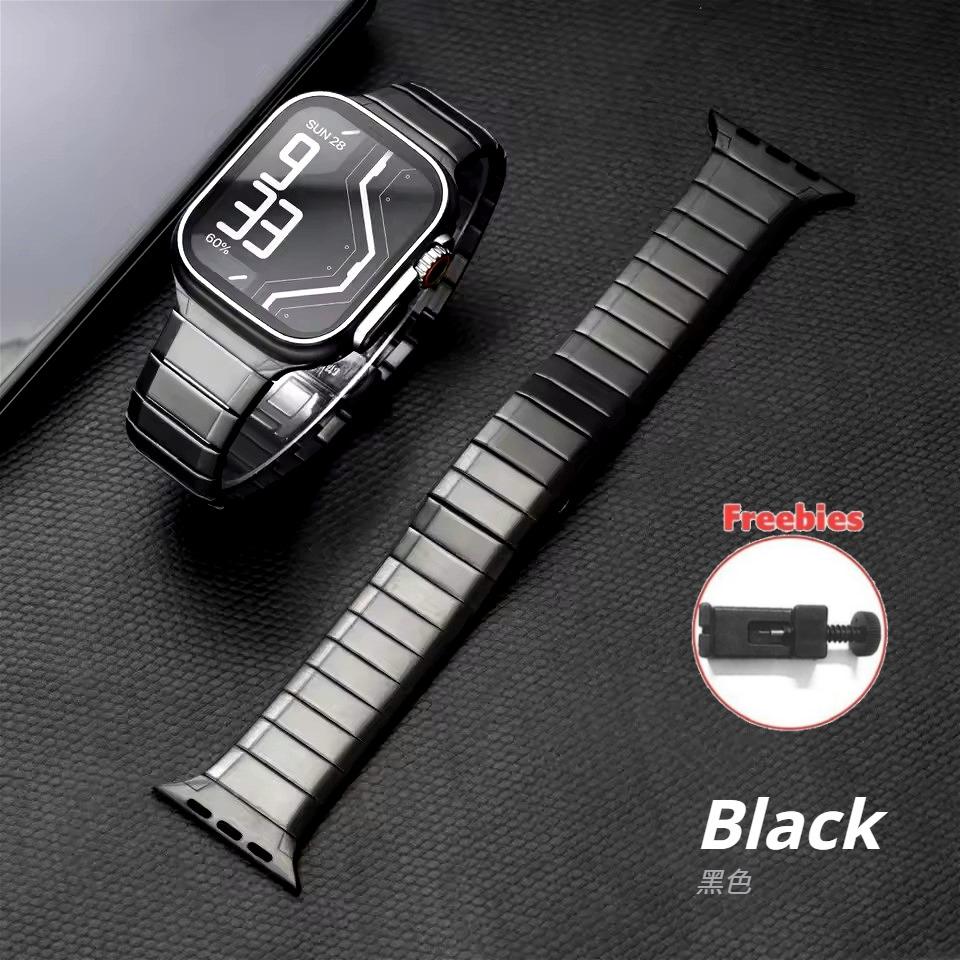 Luxury Metal Band For Apple Watch Ultra 3 49mm Business Stainless Steel Strap for Iwatch Series 11 10 9 8 7 6 5 4 SE3 42mm 44mm 45mm 46mm