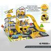 Rail Car Parking Assembled Runway Inertia Car Engineering Vehicle Children Toy City Garage Alloy Racing Track Toys For Boys Gift